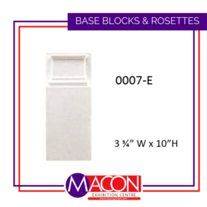 Base Blocks & Rosettes – #0007-E