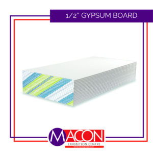 1/2” Gypsum Board