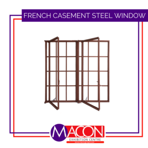 3’x3′ Steel French Window (Bronze Glass Installed)